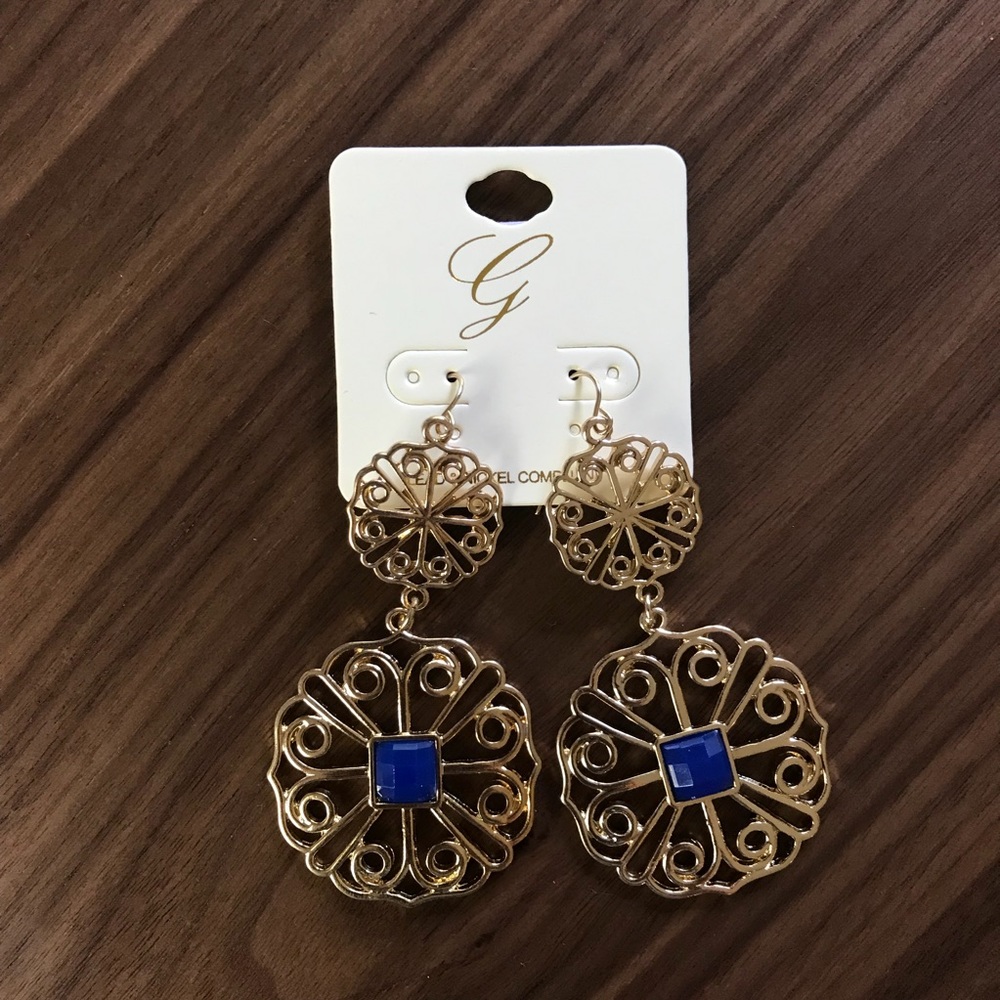 Gold Art Deco Earring